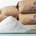 High-purity white Polyvinyl Alcohol (PVA) powder mound for industrial adhesive and coating applications