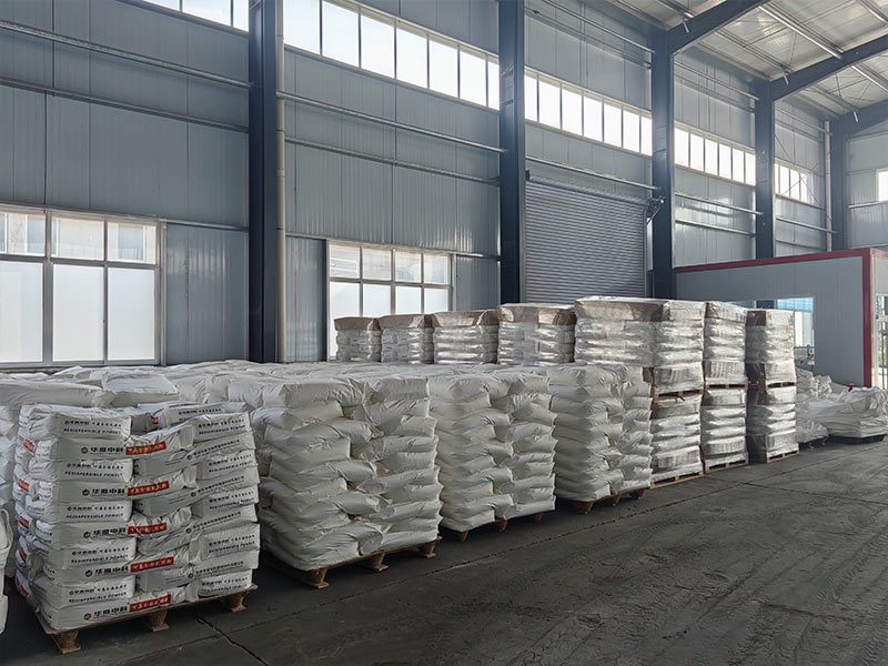 Warehouse storage of redispersible polymer powder on pallets